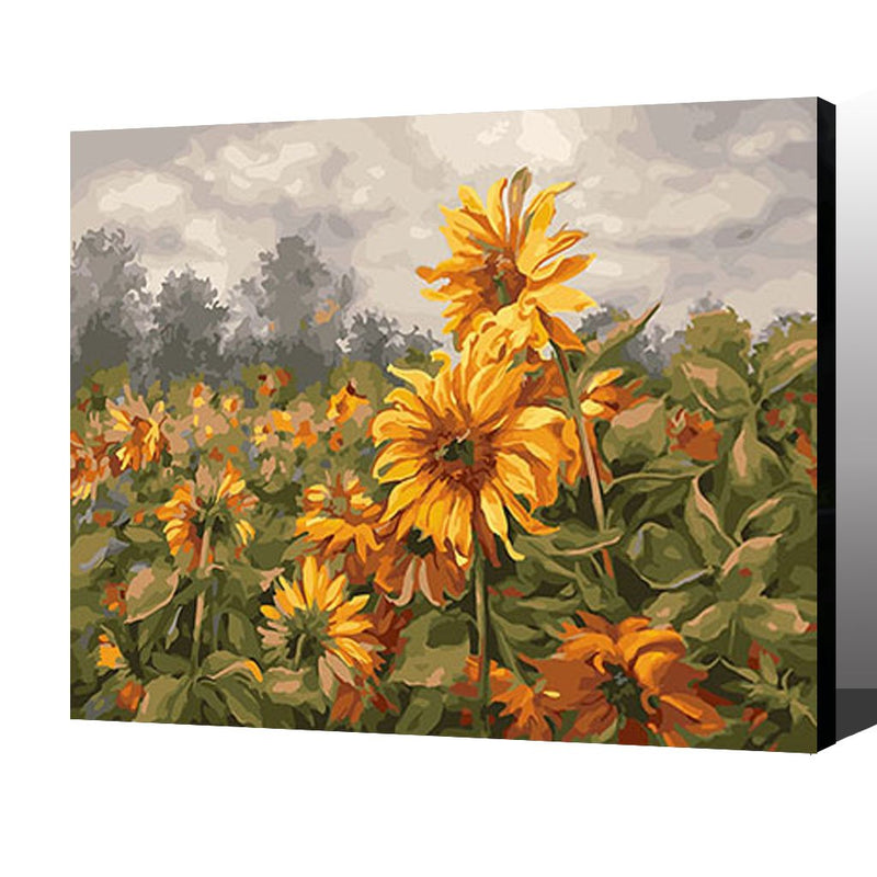 MADE4U [ Flowers Series ] [ 20" ] [ Wood Framed ] Paint By Numbers Kit with Brushes and Paints ( Flowers HHGZGX25133 )