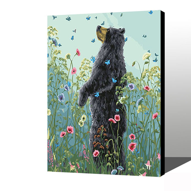 MADE4U [ Animal 8 Series ] [ 20" ] [ Wood Framed ] Paint By Numbers Kit with Brushes and Paints ( Animal HHGZGX25300 )