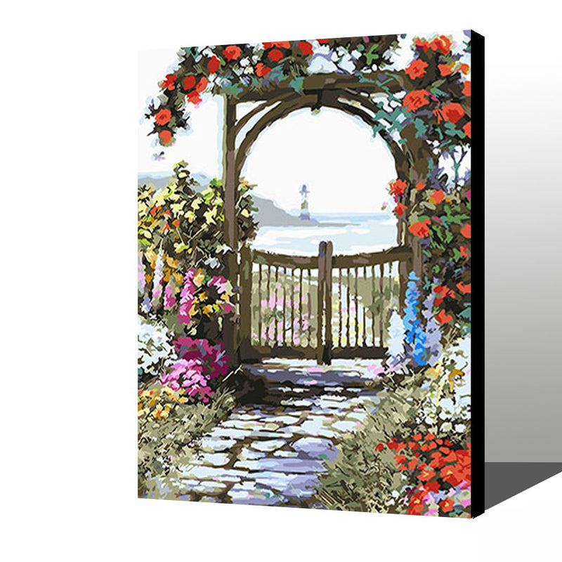 MADE4U [ Scenery 2 Series ] [ 20" ] [ Wood Framed ] Paint By Numbers Kit with Brushes and Paints ( Scenery HHGZGX25508 )