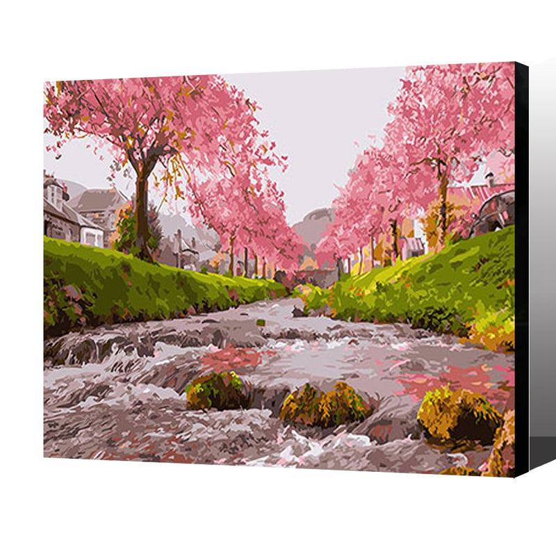 MADE4U [ Scenery Series ] [ 20" ] [ Wood Framed ] Paint By Numbers Kit with Brushes and Paints ( Scenery HHGZGX25577 )
