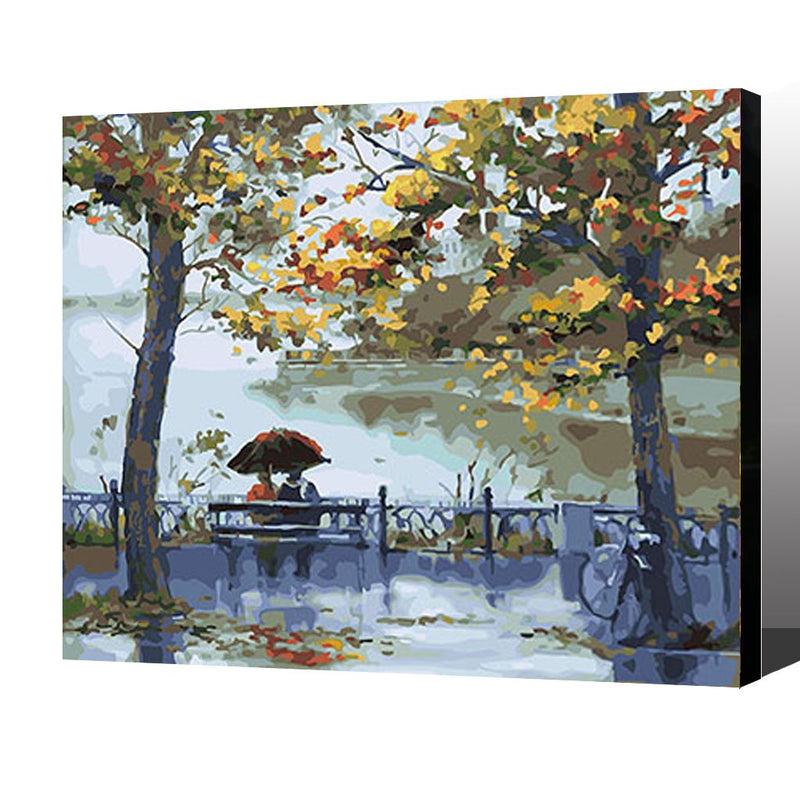 MADE4U [ Scenery Series ] [ 20" ] [ Wood Framed ] Paint By Numbers Kit with Brushes and Paints ( Scenery HHGZGX25658 )