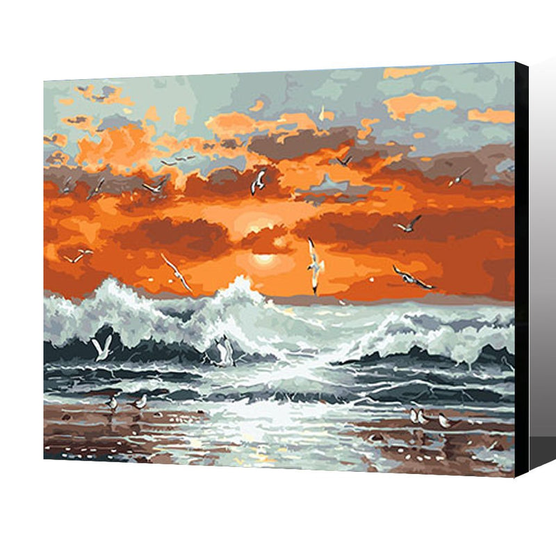 MADE4U [ Scenery Series ] [ 20" ] [ Wood Framed ] Paint By Numbers Kit with Brushes and Paints ( Scenery HHGZGX26087 )