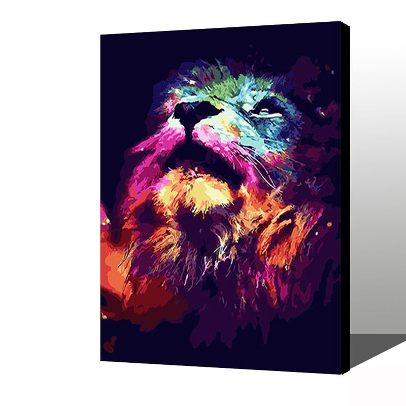 MADE4U [ Animal 8 Series ] [ 20" ] [ Wood Framed ] Paint By Numbers Kit with Brushes and Paints ( Animal HHGZGX26169 )