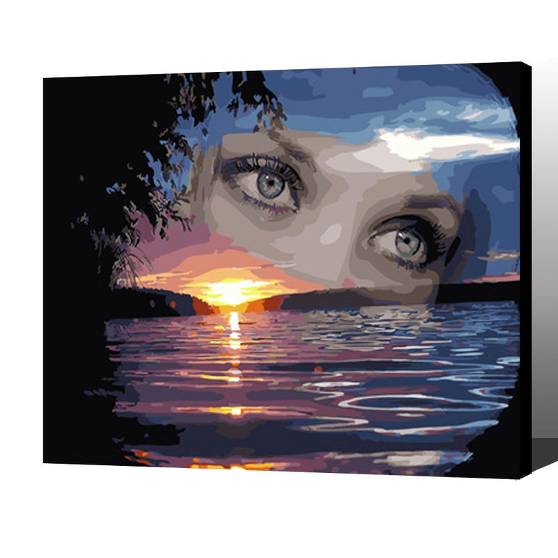 MADE4U [ Figure 3 Series ] [ 20" ] [ Wood Framed ] Paint By Numbers Kit with Brushes and Paints ( Figure HHGZGX27261 )
