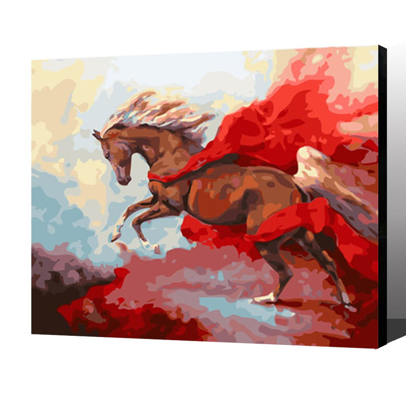 MADE4U [ Animal 7 Series ] [ 20" ] [ Wood Framed ] Paint By Numbers Kit with Brushes and Paints ( Animal HHGZGX27437 )