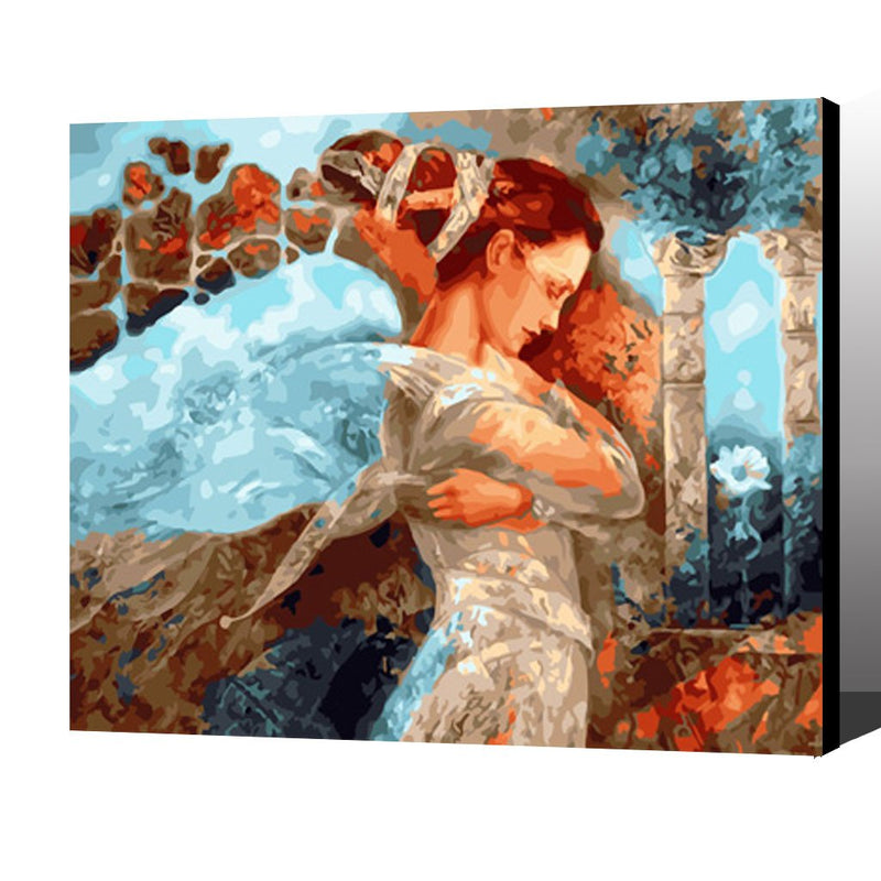 MADE4U [ Figure 3 Series ] [ 20" ] [ Wood Framed ] Paint By Numbers Kit with Brushes and Paints ( Figure HHGZGX27750 )