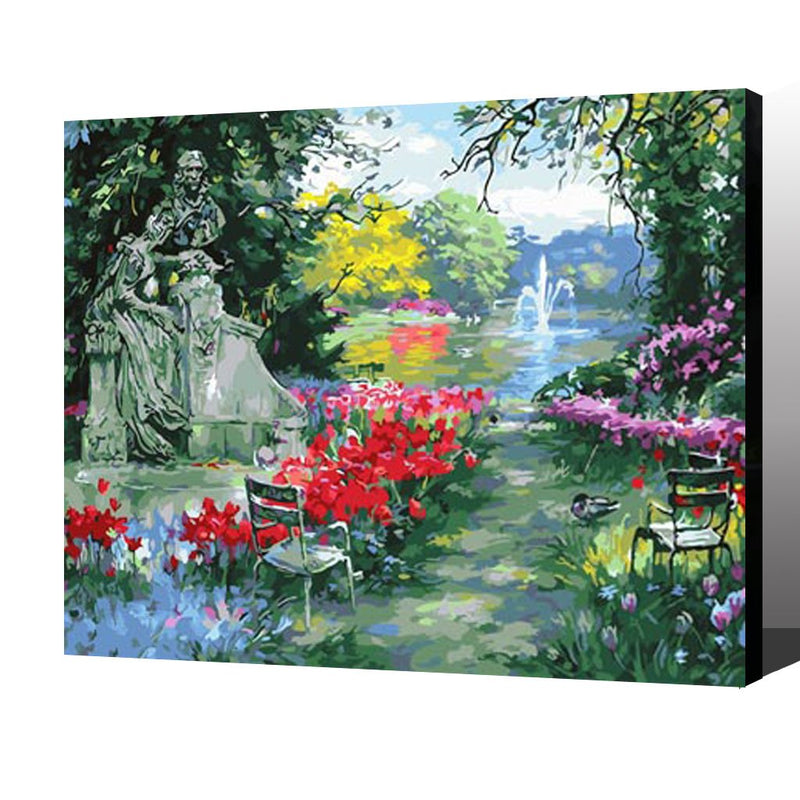 MADE4U [ Scenery Series ] [ 20" ] [ Wood Framed ] Paint By Numbers Kit with Brushes and Paints ( Scenery HHGZGX27894 )