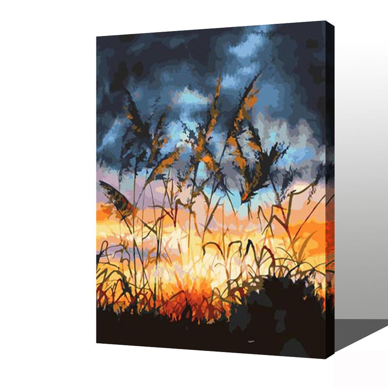 MADE4U [ Trees Series ] [ 20" ] [ Wood Framed ] Paint By Numbers Kit with Brushes and Paints ( Trees HHGZGX28395 )