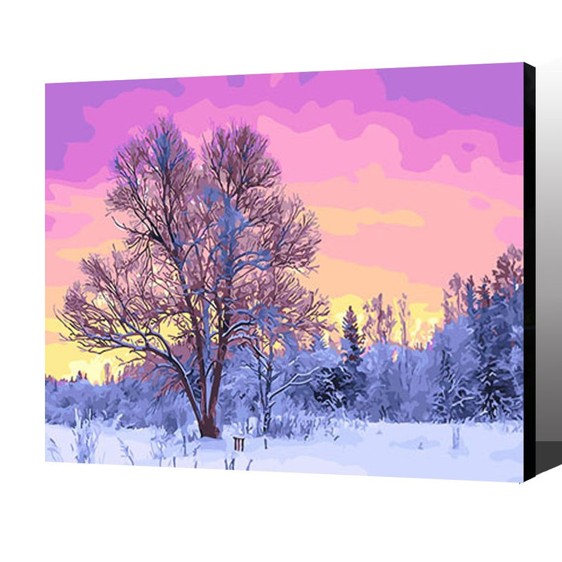 MADE4U [ Scenery Series ] [ 20" ] [ Wood Framed ] Paint By Numbers Kit with Brushes and Paints ( Scenery HHGZGX28728 )