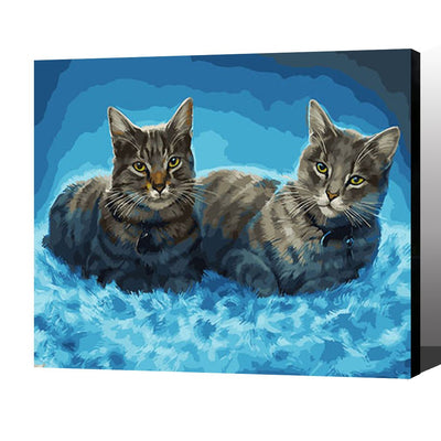 MADE4U [ Animal 7 Series ] [ 20" ] [ Wood Framed ] Paint By Numbers Kit with Brushes and Paints ( Animal HHGZGX28805 )