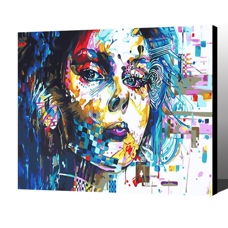 MADE4U [ Figure 3 Series ] [ 20" ] [ Wood Framed ] Paint By Numbers Kit with Brushes and Paints ( Figure HHGZGX29766 )