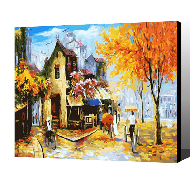 MADE4U [ Scenery 3 Series ] [ 20" ] [ Wood Framed ] Paint By Numbers Kit with Brushes and Paints ( Scenery HHGZGX31962 )