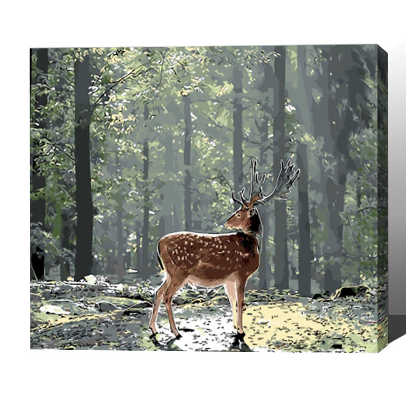 MADE4U [ Animal 7 Series ] [ 20" ] [ Wood Framed ] Paint By Numbers Kit with Brushes and Paints ( Animal HHGZGX8842 )