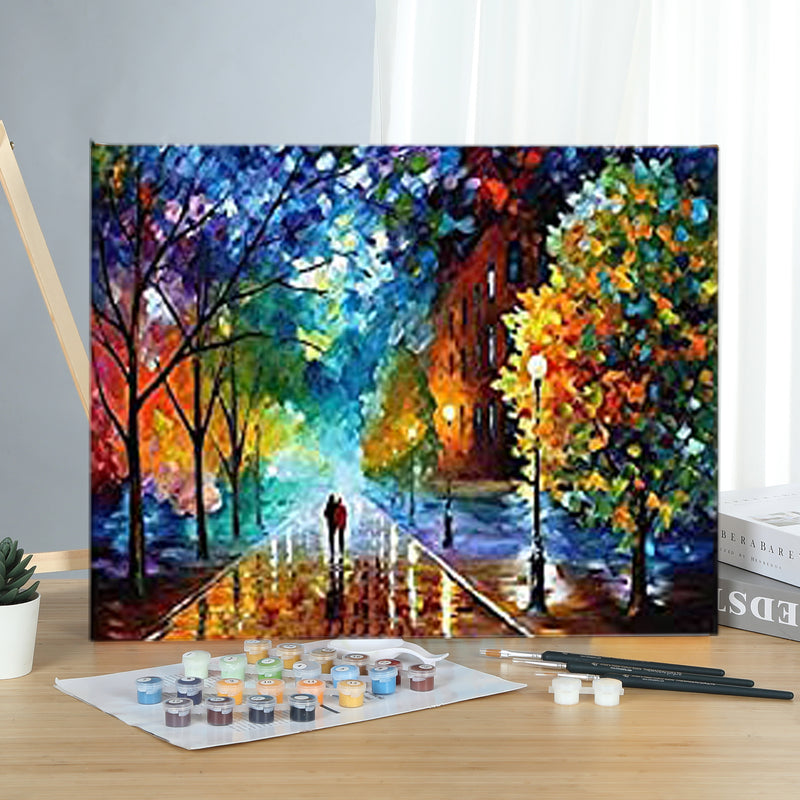 MADE4U [ Impressionism Series ] [ 20" ] [ Wood Framed ] Paint By Numbers Kit with Brushes and Paints ( Fairyland HHGZG214 )