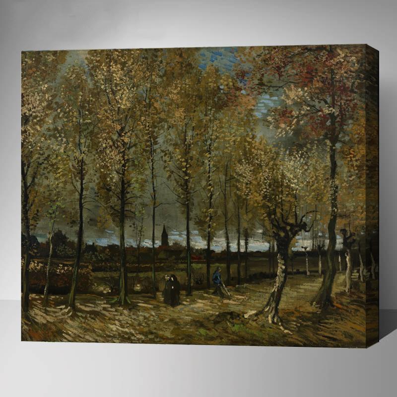 MADE4U [ Van Gogh Series 6 ] [ 20" ] [ Thicker (1") ] [ Wood Framed ] Paint By Numbers Kit with Brushes and Paints