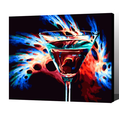 MADE4U [ Colorful Series ] [ 20" ] [ Wood Framed ] Paint By Numbers Kit with Brushes and Paints