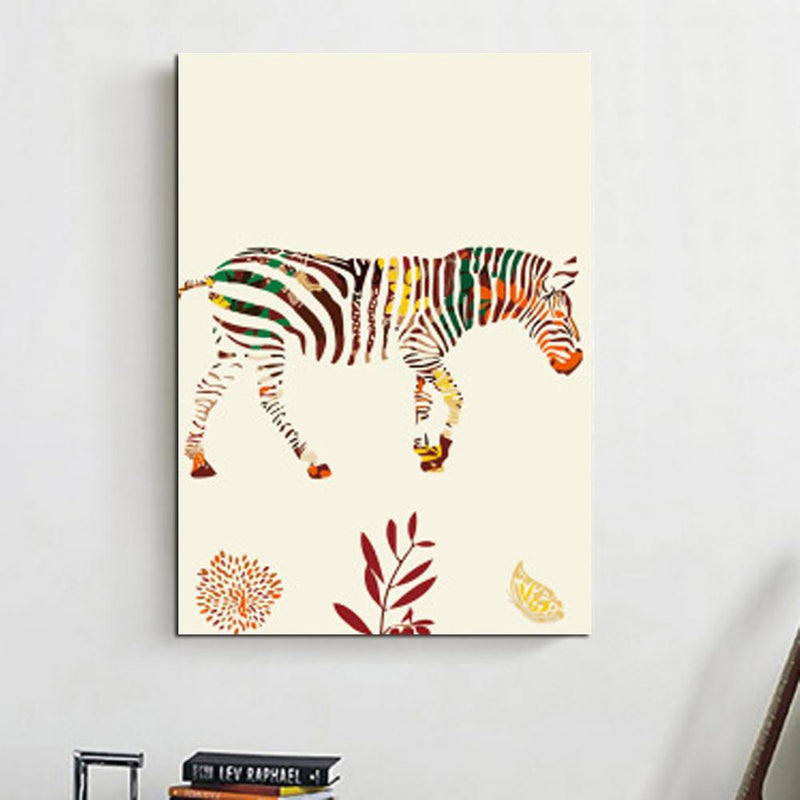 MADE4U [ Multicolored series ] [ 20" ] [ Thicker (1") ] [ Wood Framed ] Paint By Numbers Kit with Brushes and Paints ( Zebra ) QS025