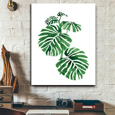 MADE4U [ Leaves Series ] [ 20" ] [ Thicker (1") ] [ Wood Framed ] Paint By Numbers Kit with Brushes and Paints ( Leaves QS075 )