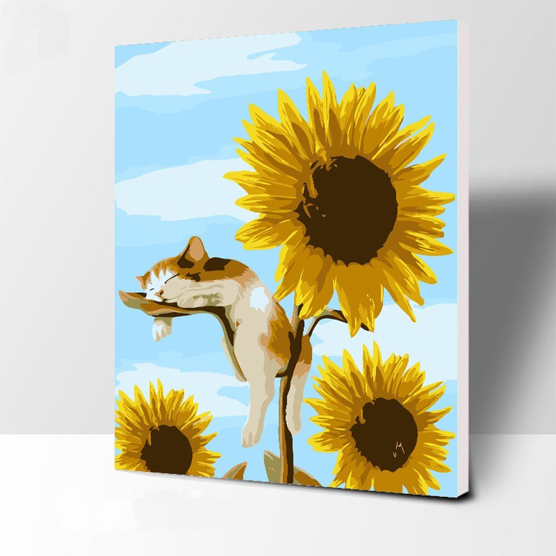 MADE4U [ Gradens Series ] [ 20" ] [ Wood Framed ] Paint By Numbers Kit with Brushes and Paints ( Flower RXHI5594 )