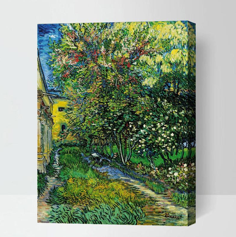 MADE4U [ Van Gogh Series 6 ] [ 20" ] [ Thicker (1") ] [ Wood Framed ] Paint By Numbers Kit with Brushes and Paints