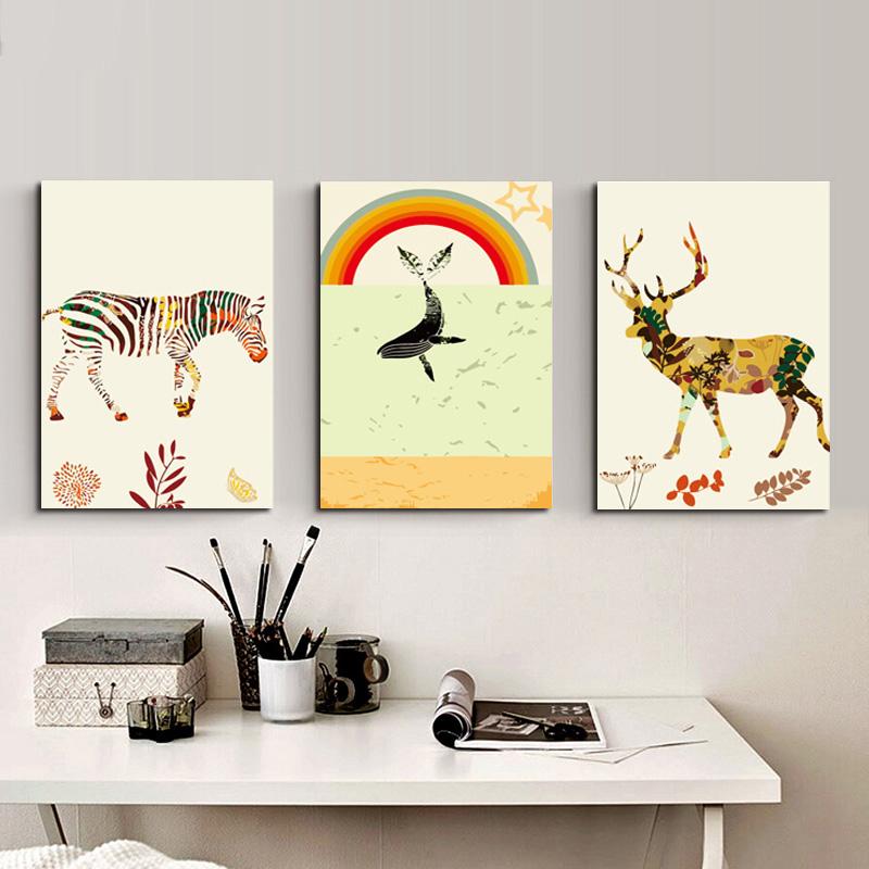 MADE4U [ Multicolored series ] [ 20" ] [ Thicker (1") ] [ Wood Framed ] Paint By Numbers Kit with Brushes and Paints ( Great Saver Bundle of 3 ) XL47X3