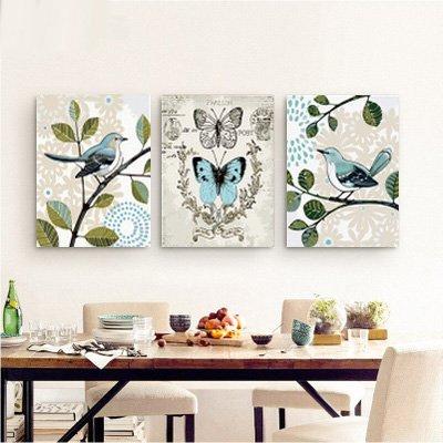 MADE4U [ Simple Modern series ] [ 20" ] [ Thicker (1") ] [ Wood Framed ] Paint By Numbers Kit with Brushes and Paints ( Great Saver Bundle of 3 ) XL48X3