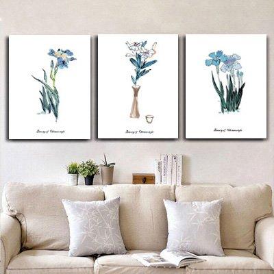 MADE4U [ Flowers series ] [ 20" ] [ Thicker (1") ] [ Wood Framed ] Paint By Numbers Kit with Brushes and Paints ( Great Saver Bundle of 3 ) XL53X3