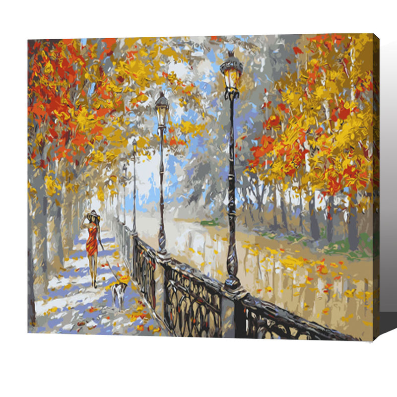 MADE4U [ Impressionism Series ] [ 20" ] [ Wood Framed ] Paint By Numbers Kit with Brushes and Paints ( Colorful HHGZGX9960 ) NEW