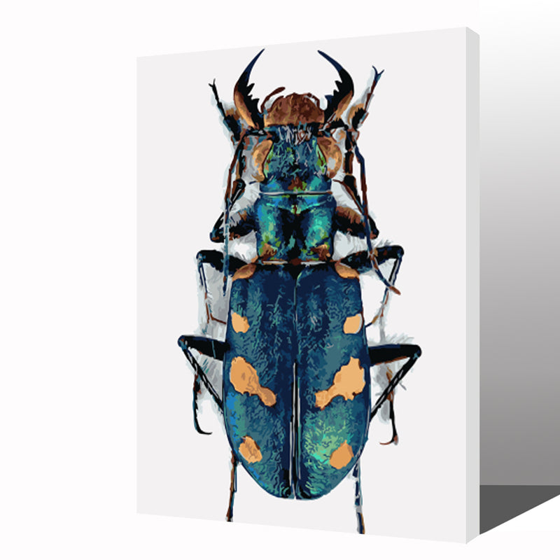 MADE4U [ Animal Series ] [ 20" ] [ Wood Framed ] Paint By Numbers Kit with Brushes and Paints ( Beetle HHGZGX23253 ) NEW