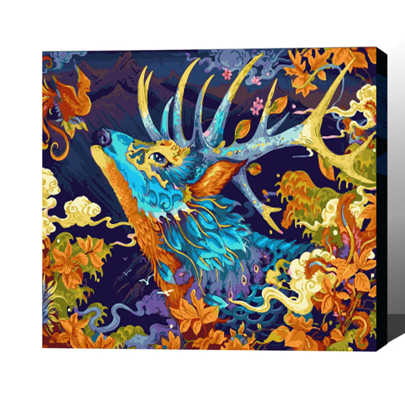 MADE4U [ Fairy Tale Series ] [ 20" ] [ Wood Framed ] Paint By Numbers Kit with Brushes and Paints ( Deer HHGZGX22003 ) NEW